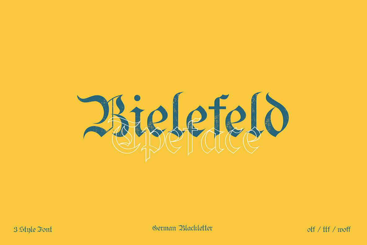 Bielefeld Typeface Font