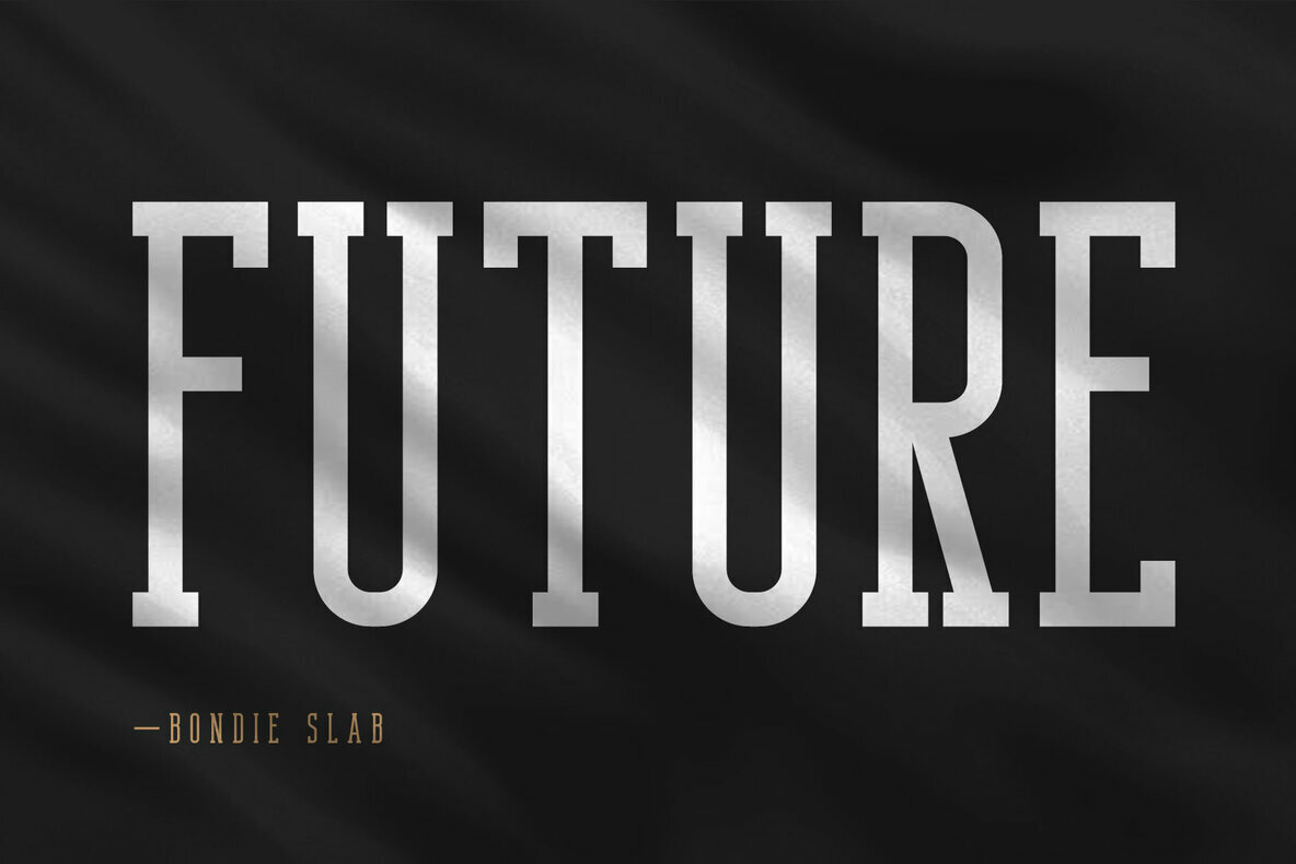 Bondie   Condensed Slab Serif 4