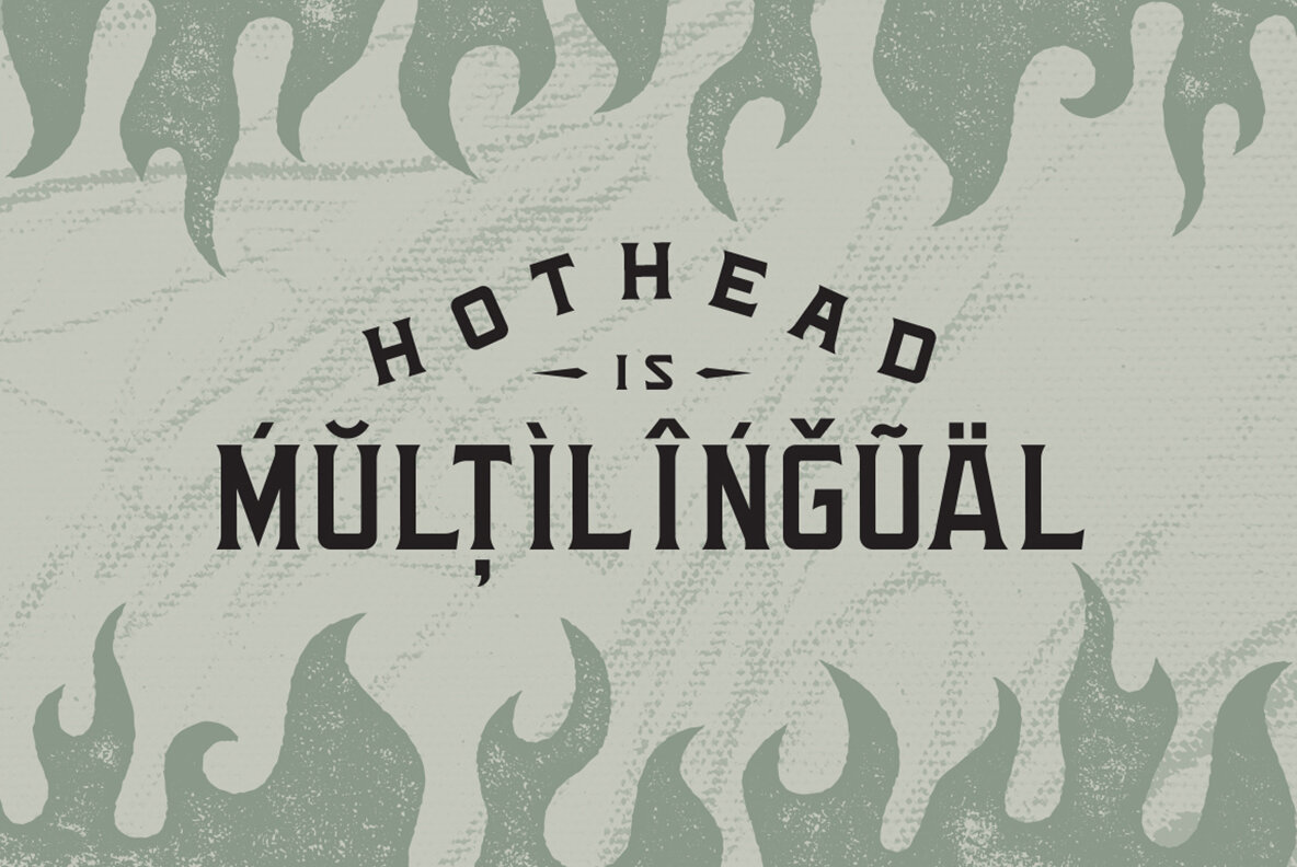 Hothead Typeface 7