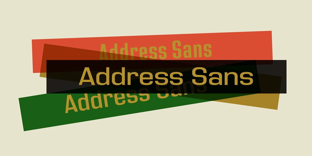 Address Sans Pro 24