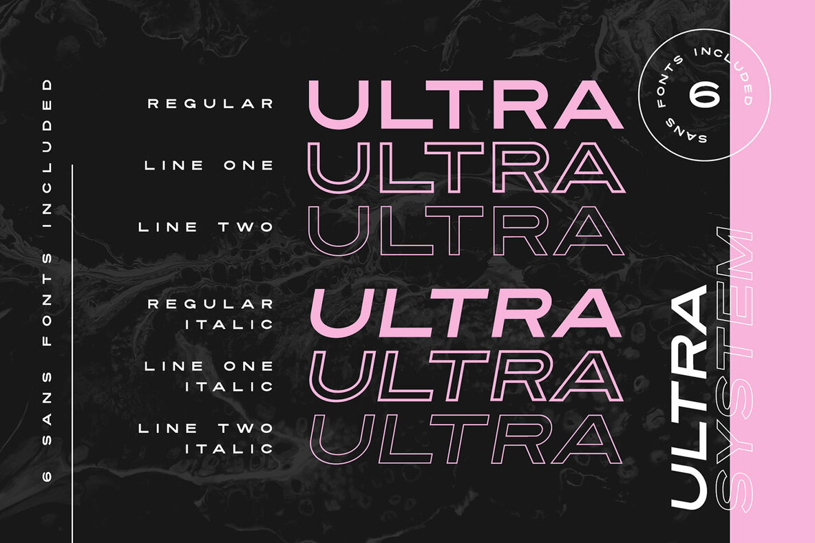 Ultra System Font Duo 7