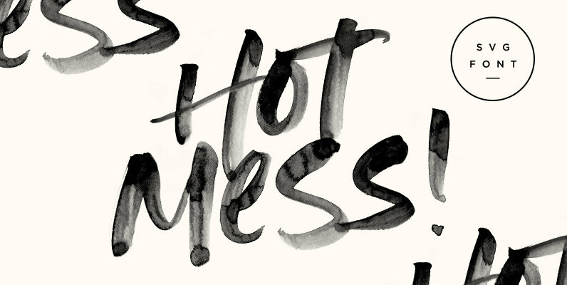 Hot Mess SVG Font