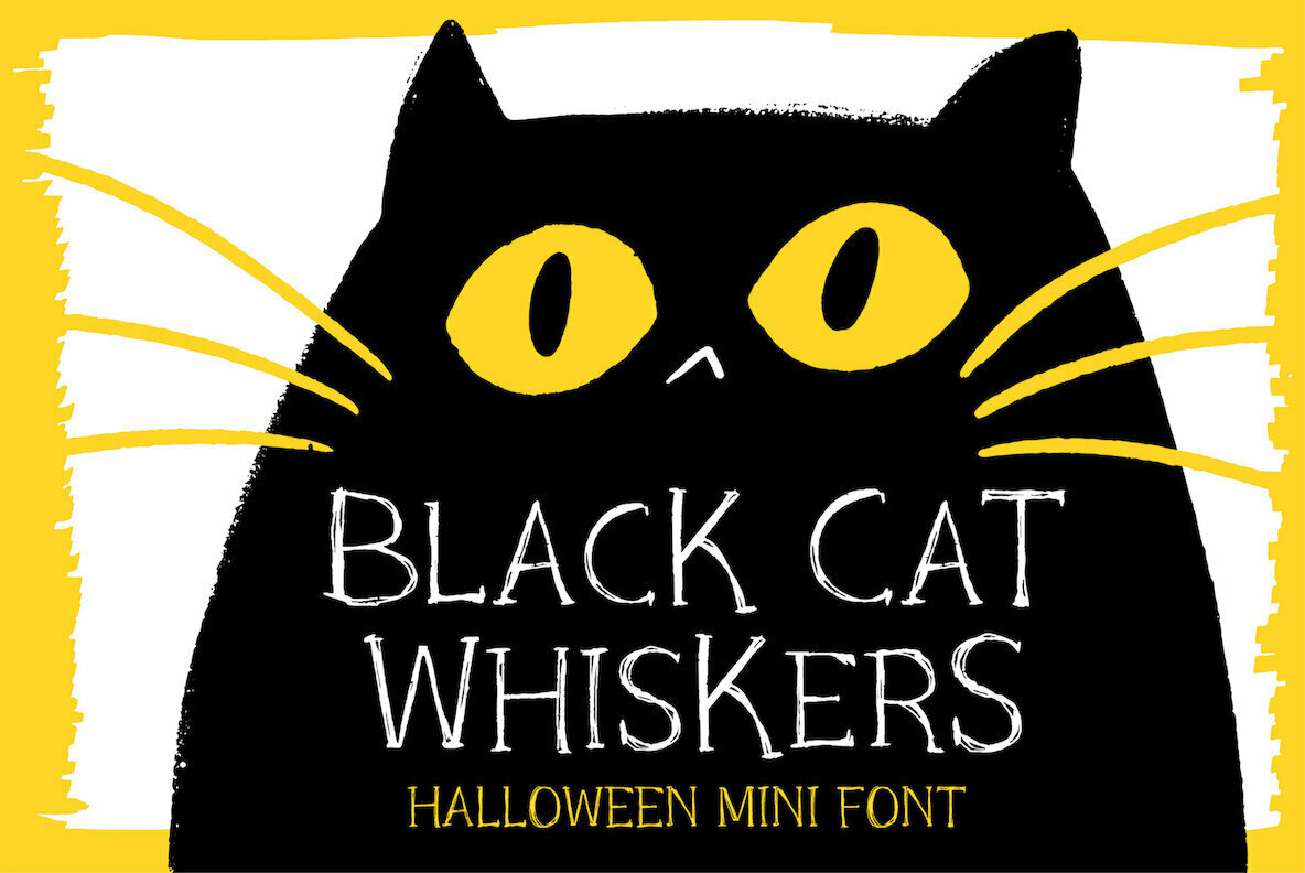 Black Cat Whiskers Font