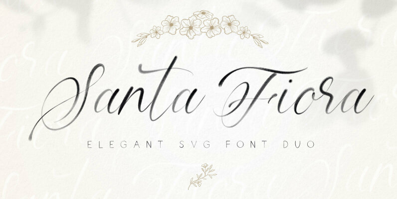 Santa Fiora SVG Font Duo