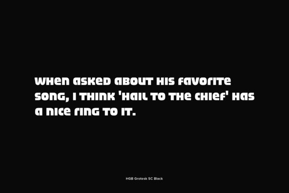 HGB Grotesk HGB Grotesk