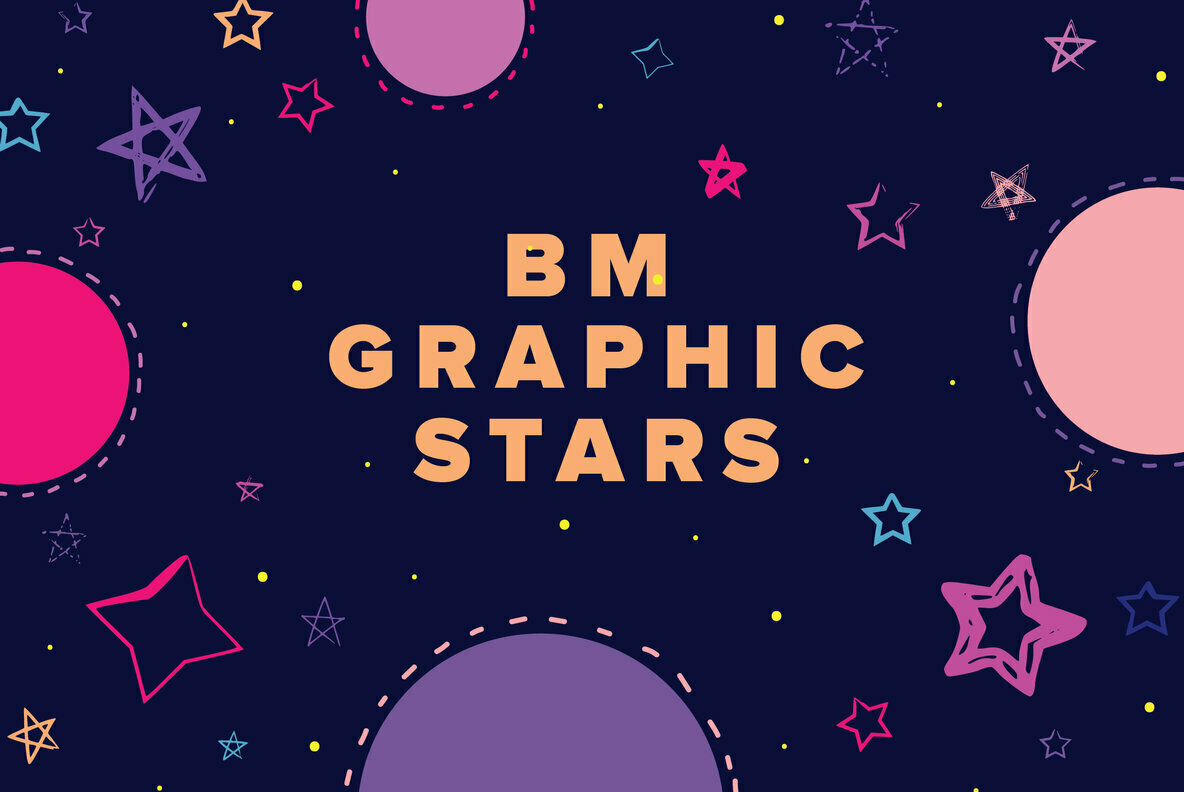 BM Graphic Stars Font
