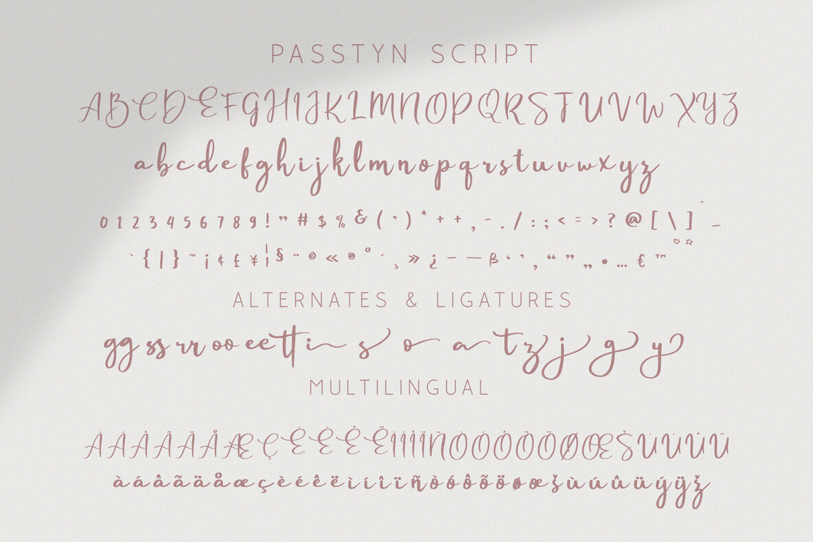 Passtyn Font Duo 9