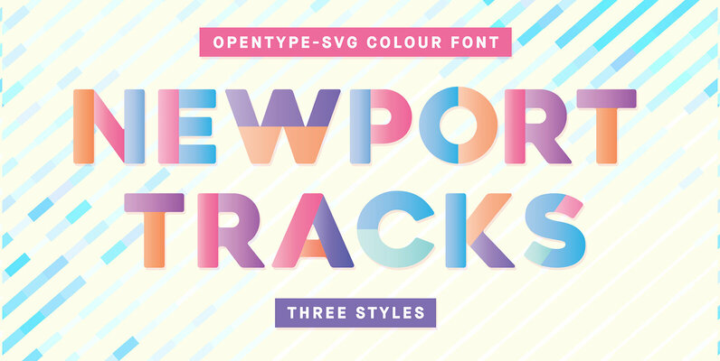 Newport Tracks Colour Font