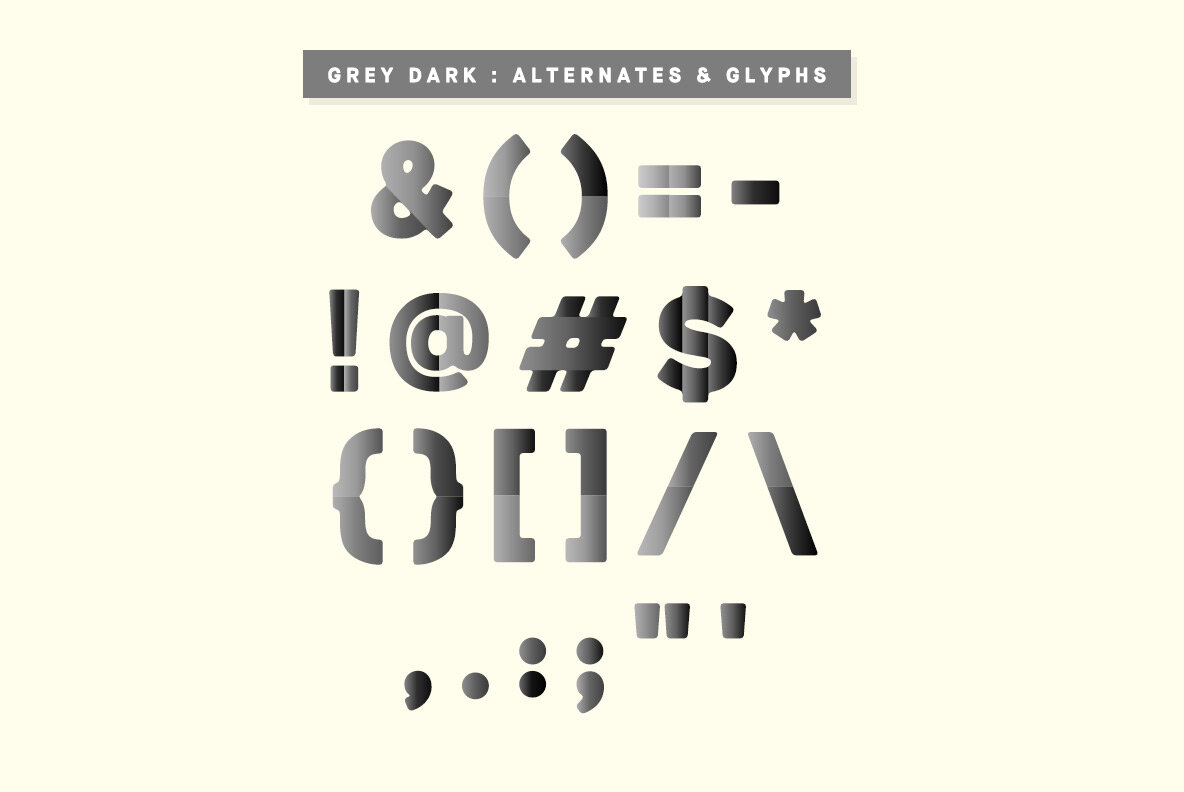 Newport Tracks Colour Font 7