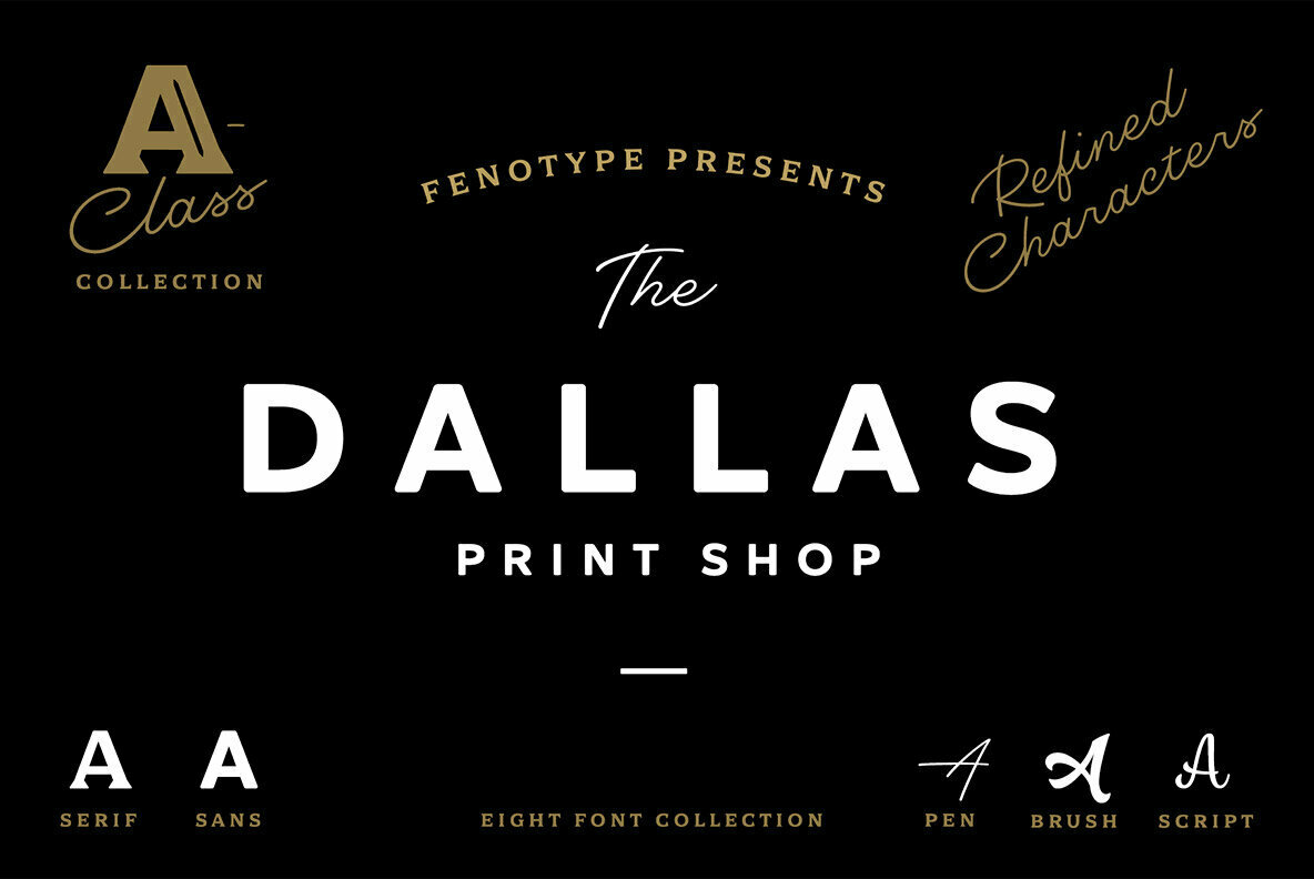 Dallas Print Shop Font