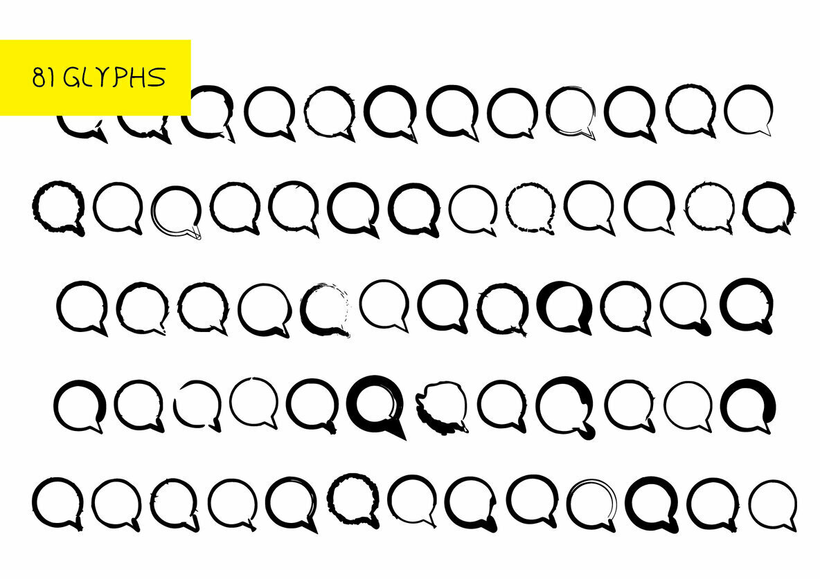 BM Graphics Speech Bubbles BM Graphics Speech Bubbles
