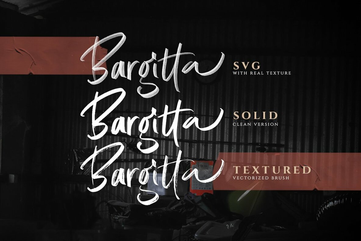 Bargitta Script SVG Font Bargitta Script SVG Font