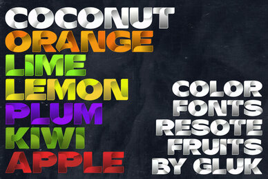 ResotE Fruits Color Font
