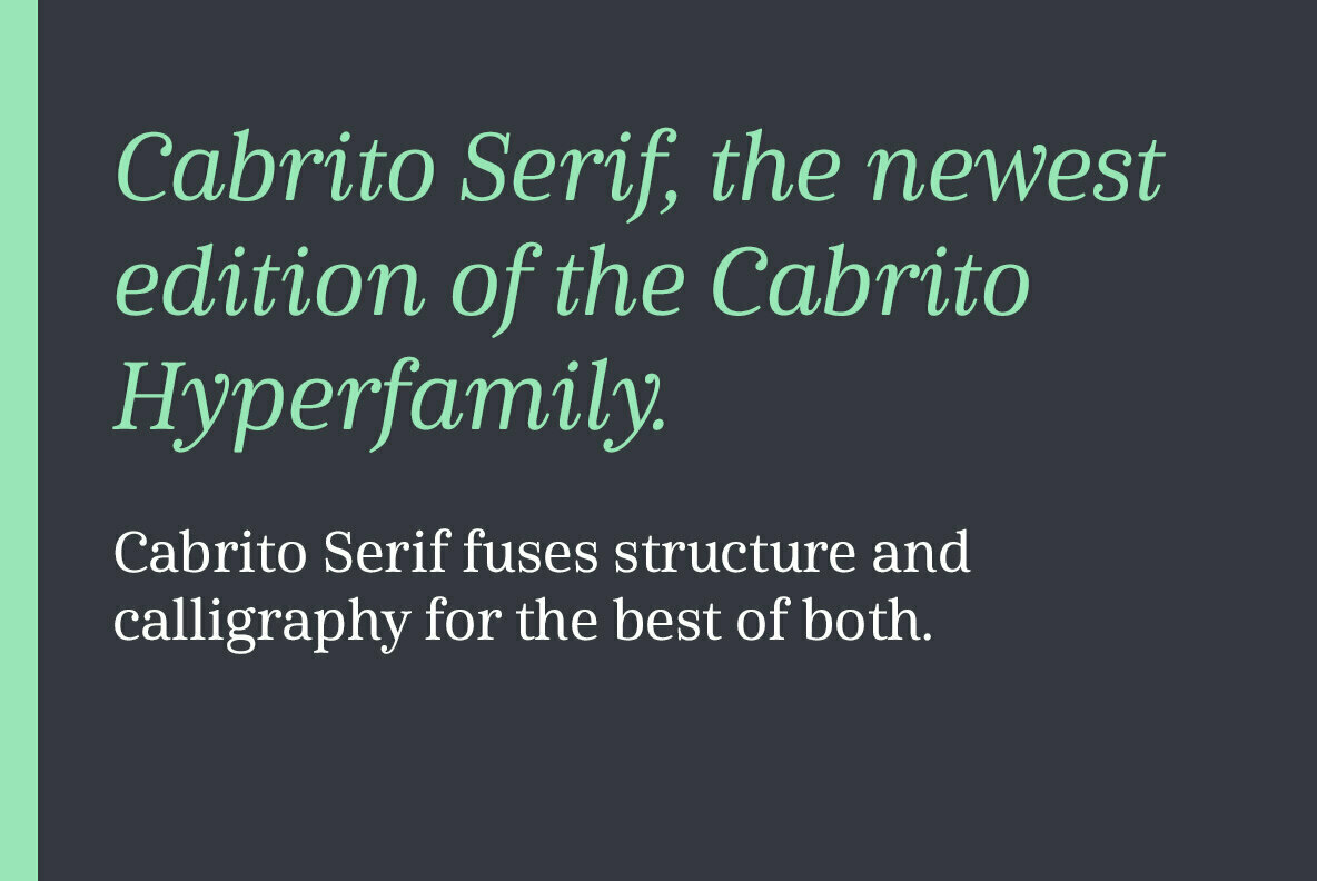 Cabrito Serif Cabrito Serif