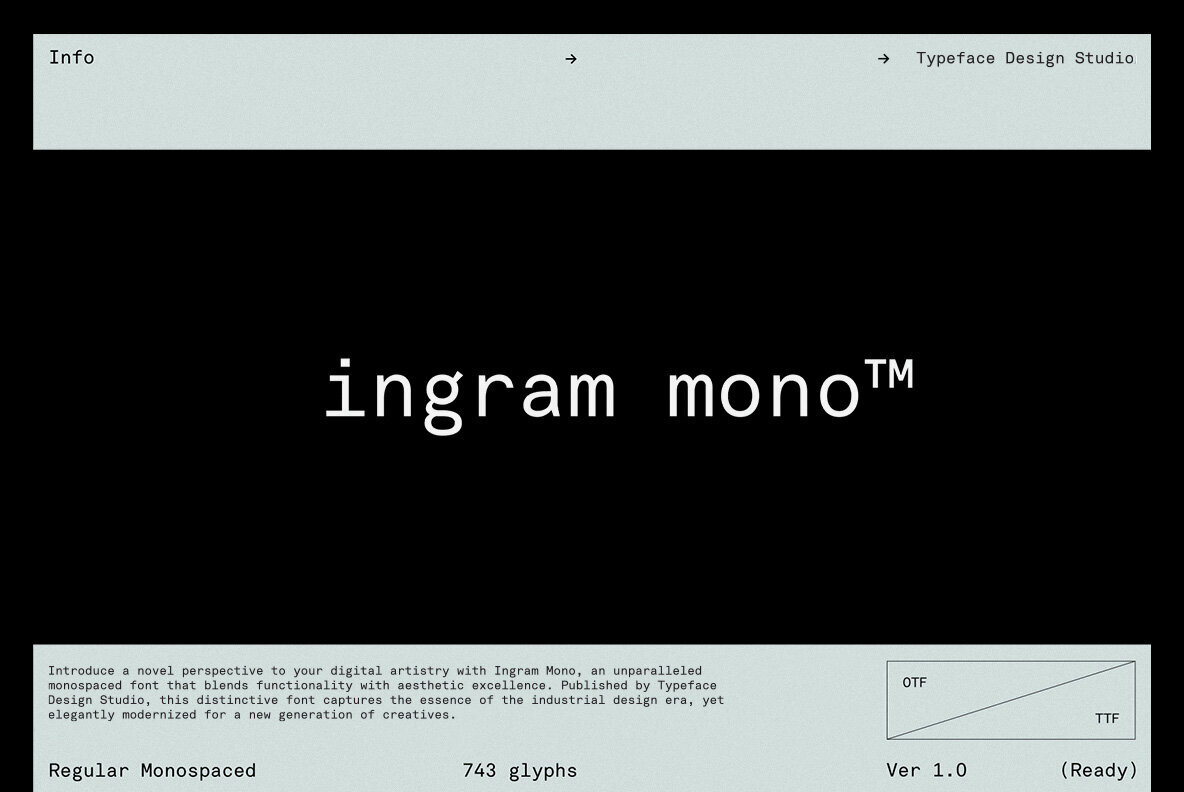 Ingram Mono Font