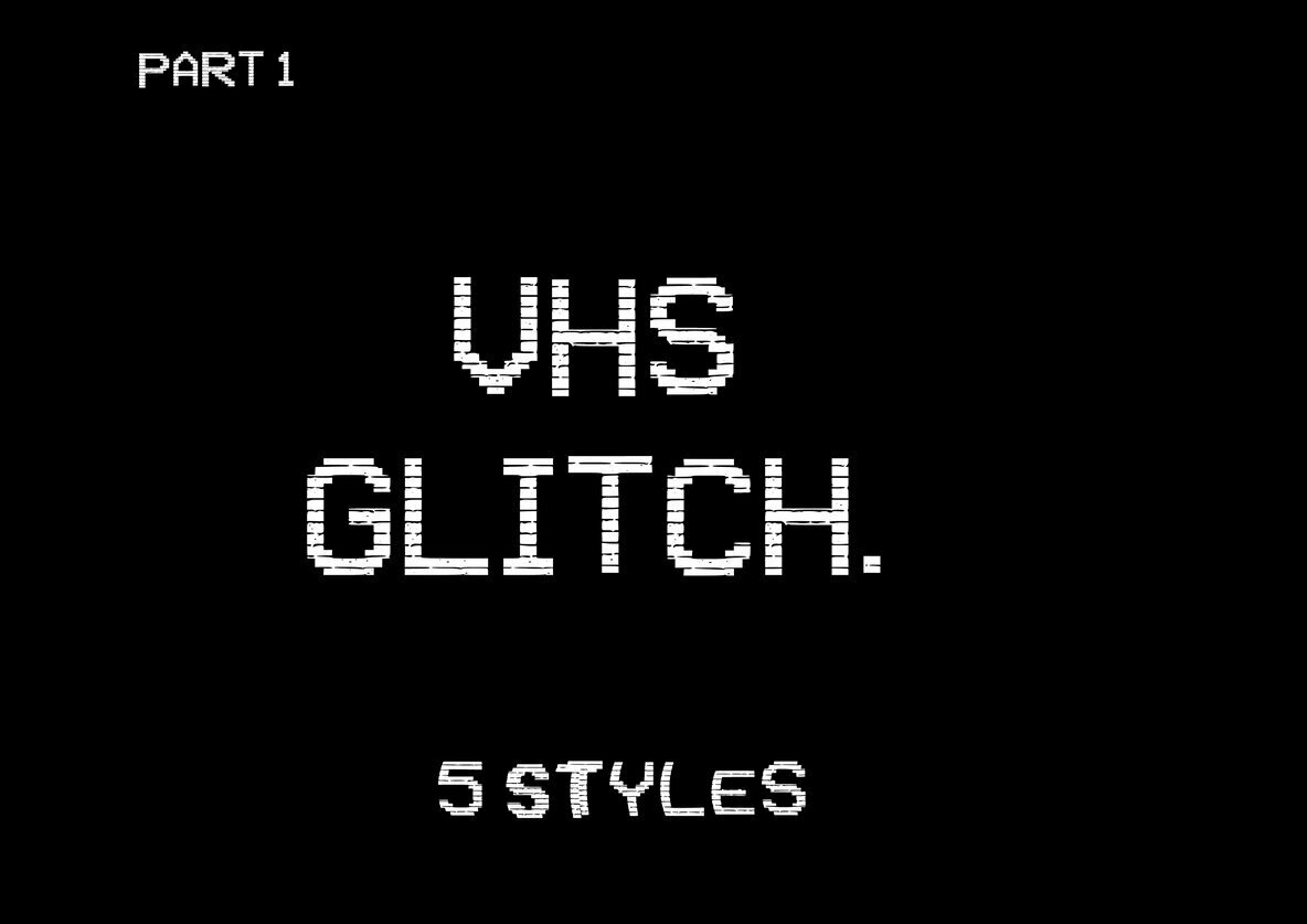 VHS Glitch 1 Font