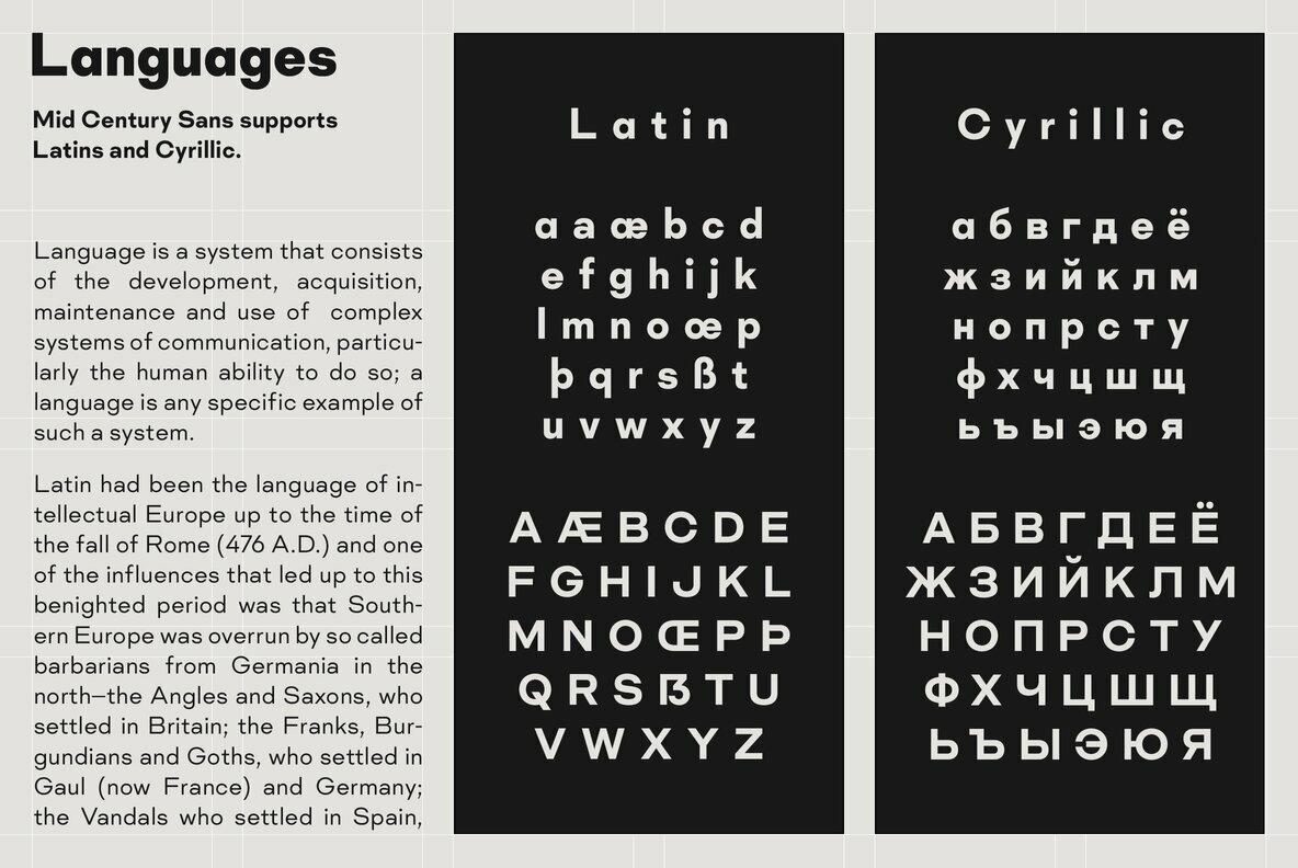 Mid Century Sans Mid Century Sans