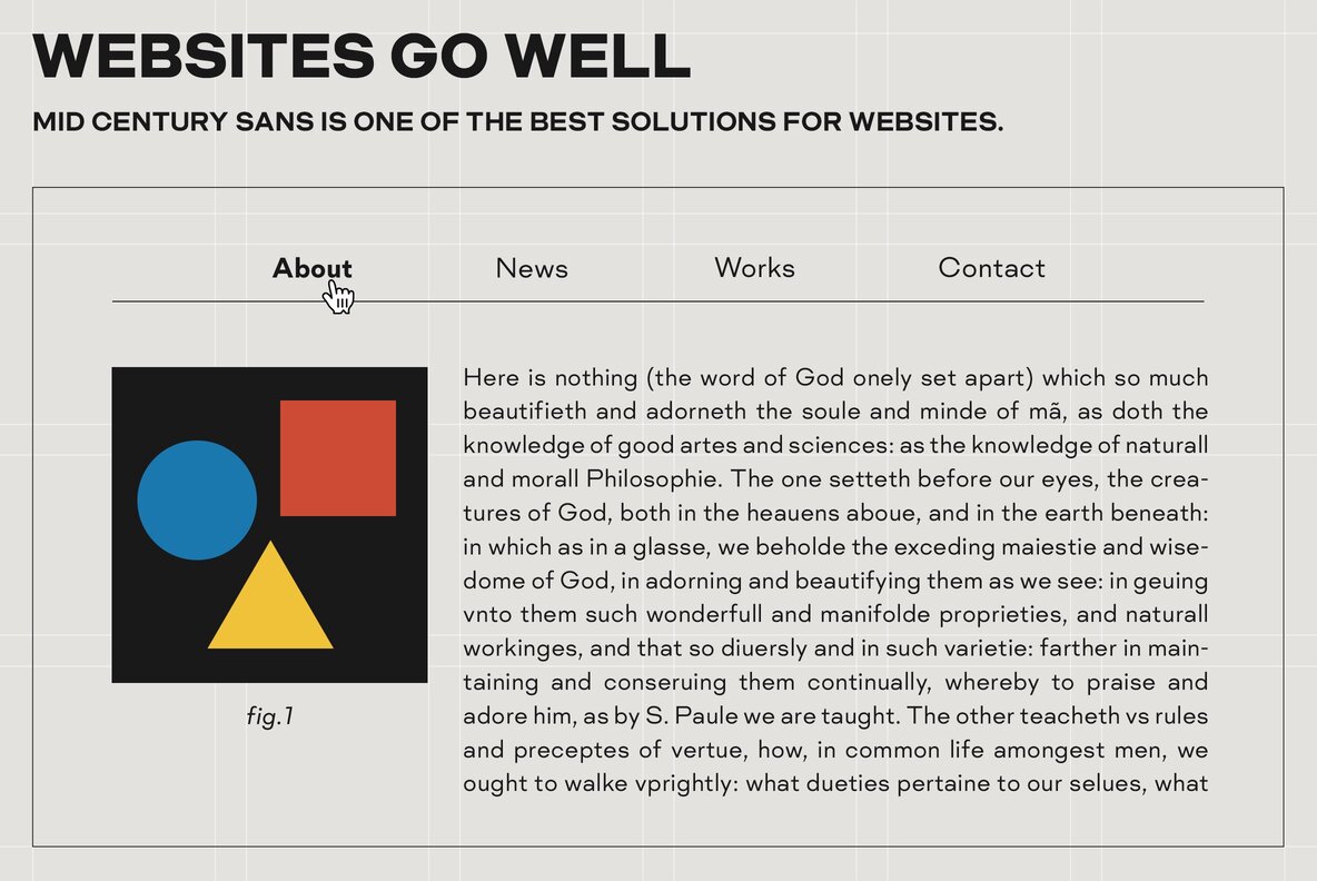 Mid Century Sans Mid Century Sans