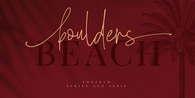 Boulders Beach Font Duo