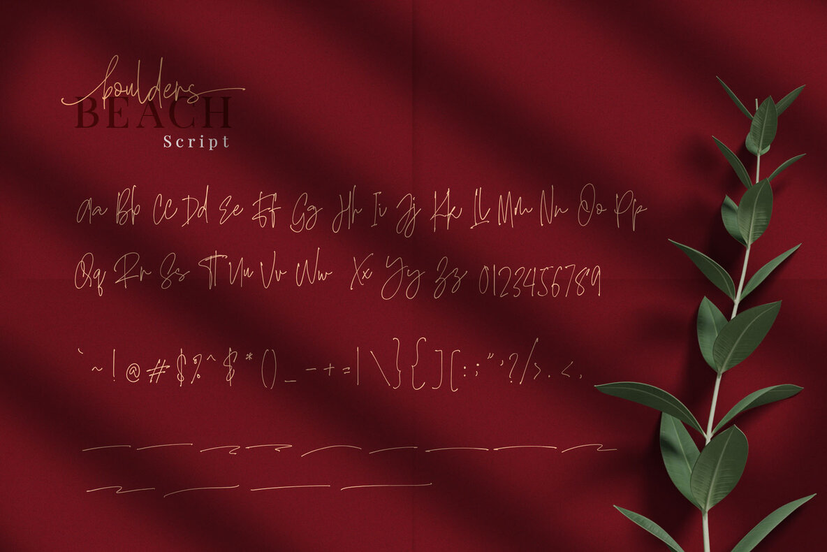 Boulders Beach Font Duo 15