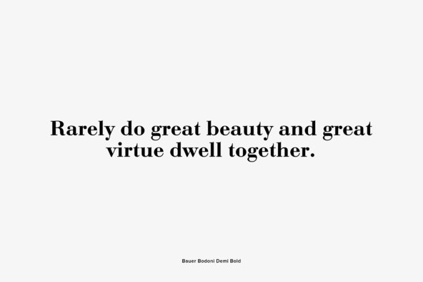 Bauer Bodoni Bauer Bodoni