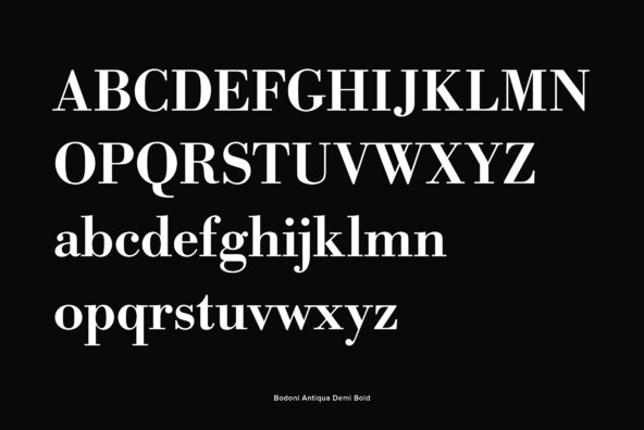 Bodoni Antiqua Bodoni Antiqua