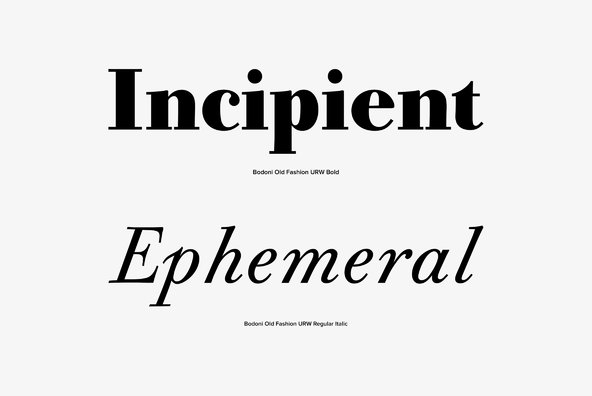 URW Bodoni Old Fashion URW Bodoni Old Fashion