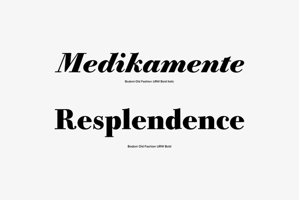 URW Bodoni Old Fashion URW Bodoni Old Fashion