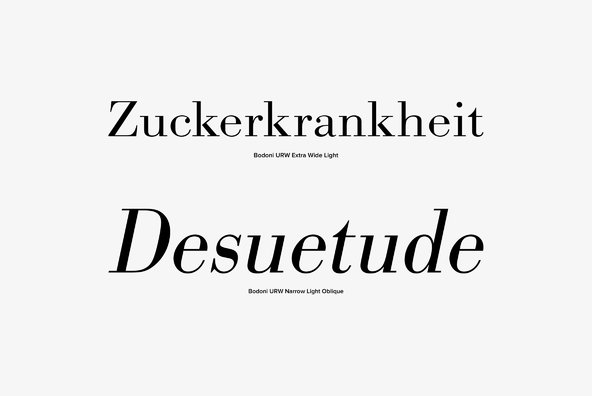 URW Bodoni URW Bodoni