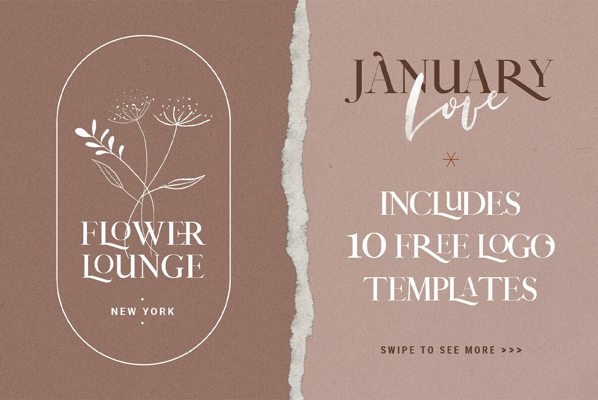 January Love Font Duo January Love Font Duo