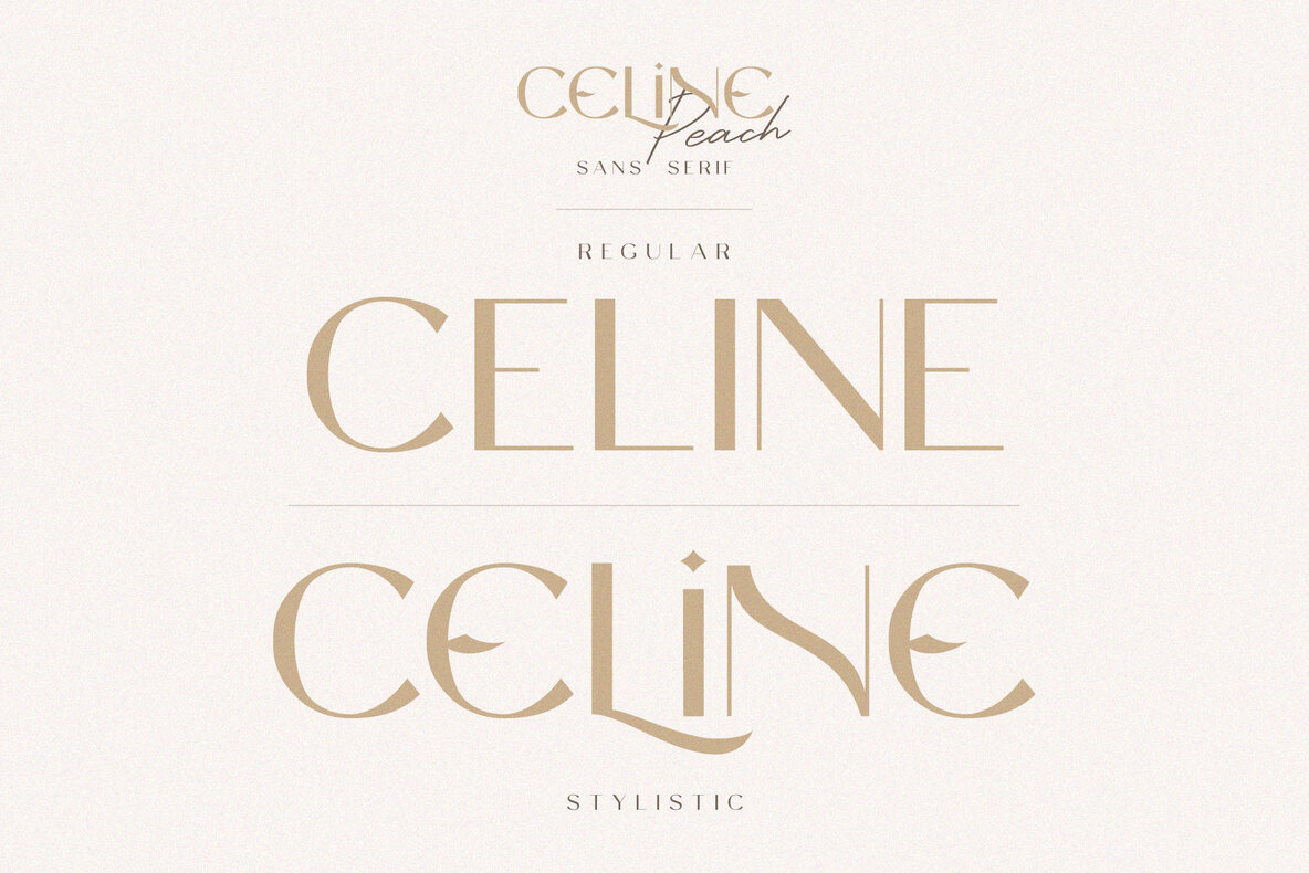 Celine Peach Font Duo Celine Peach Font Duo