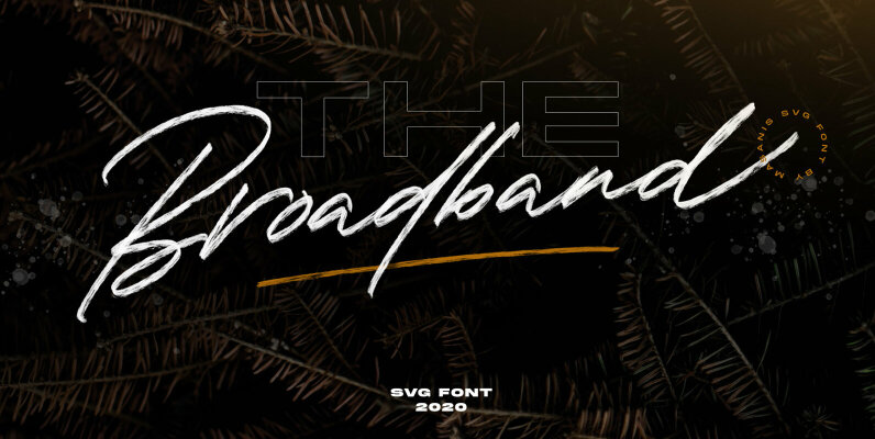 The Broadband   SVG Font