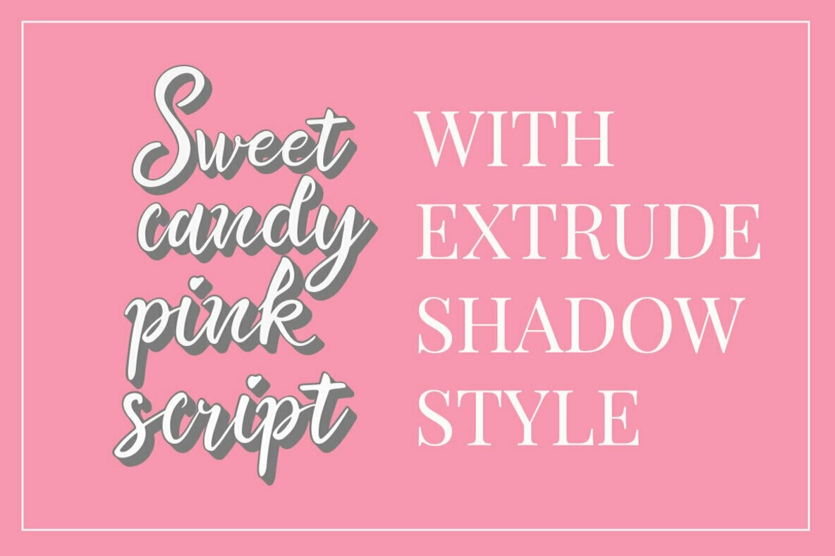 Sweet Candy Pink Script 2