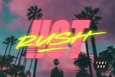 Hot Rush Font Duo