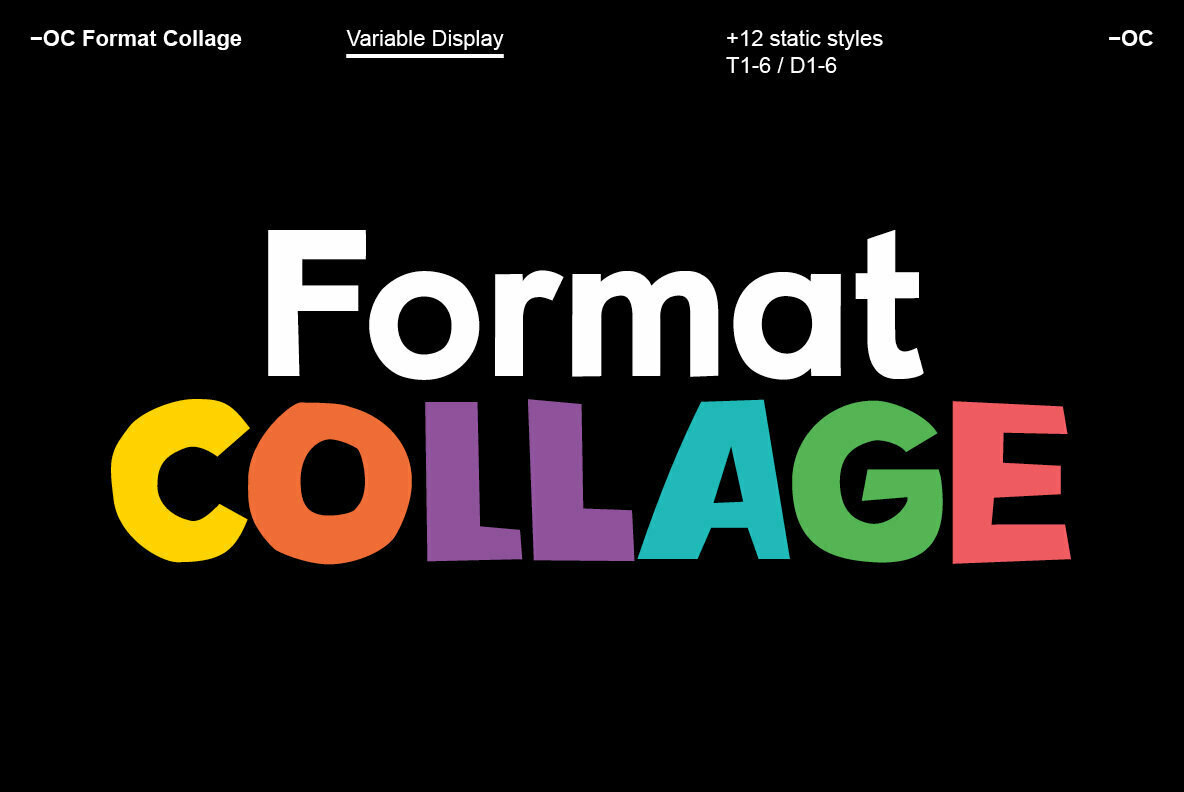 -OC Format Collage Font