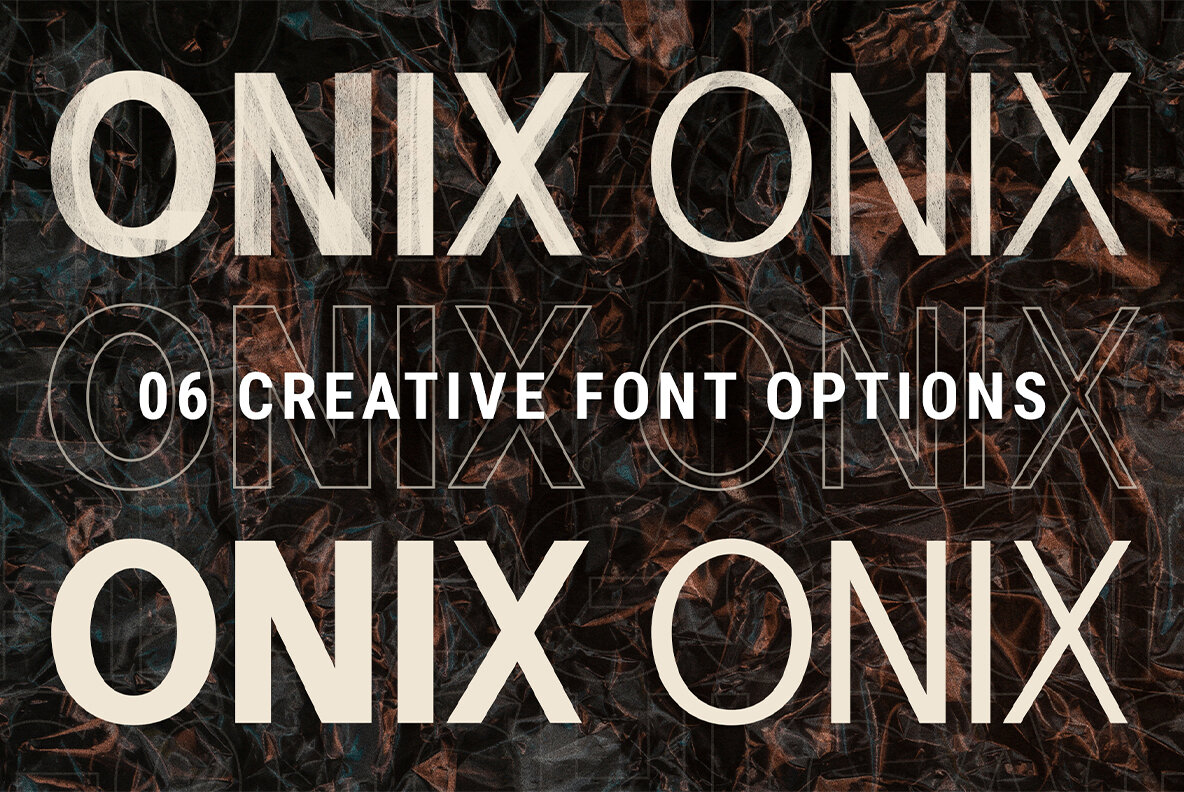 ONIX Hand Painted SVG Font ONIX Hand Painted SVG Font