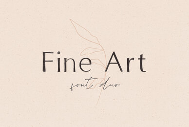 Fine Art Font Duo