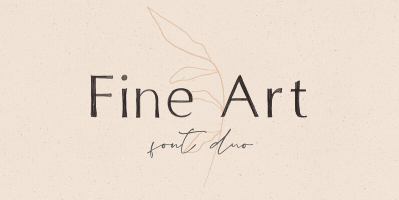 Fine Art Font Duo