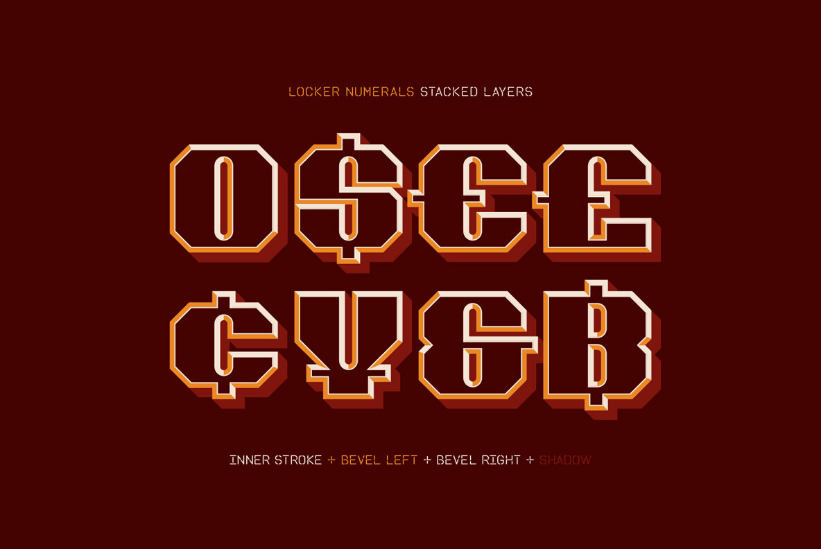 Locker Numerals 6