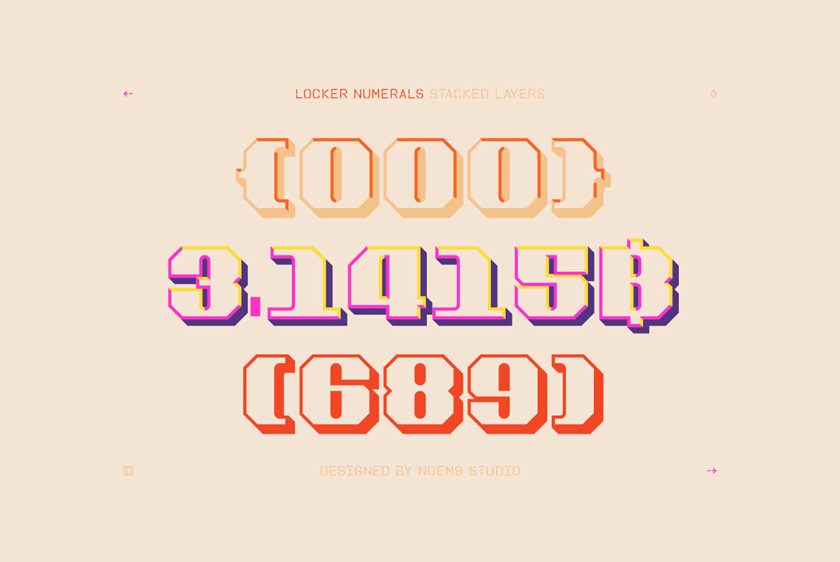 Locker Numerals 12