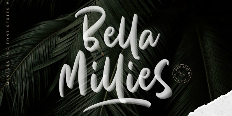 Bella Millies SVG Font