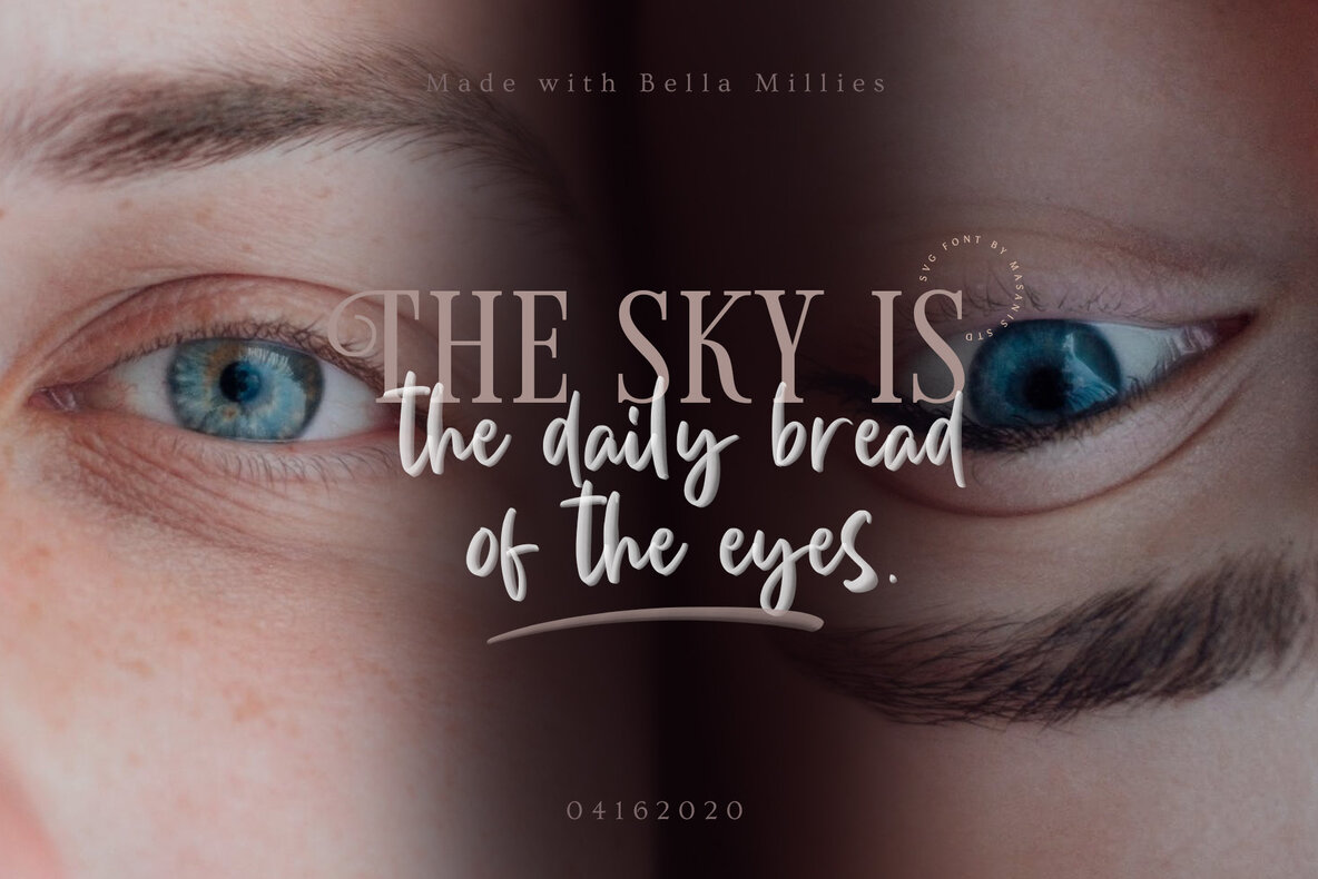 Bella Millies SVG Font 7