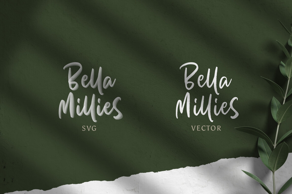 Bella Millies SVG Font 12
