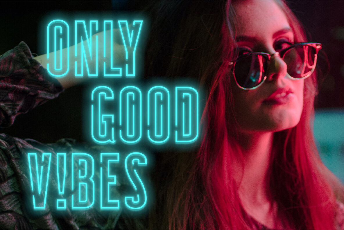 SEVEN NEON SVG Font SEVEN NEON SVG Font
