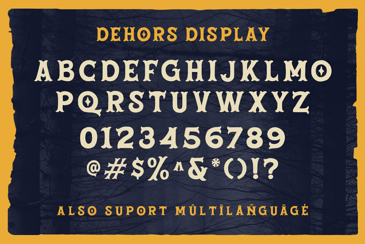 Dehors Display Typeface