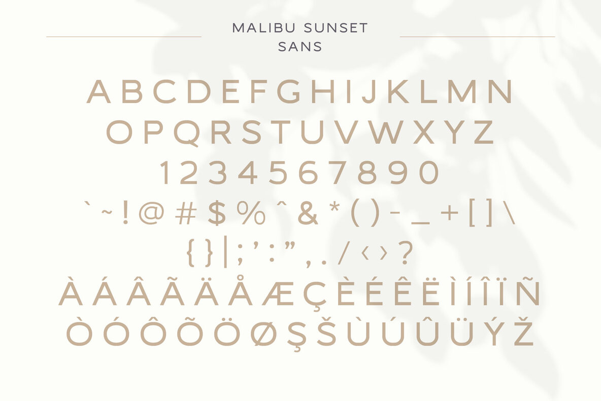 Malibu Sunset Font Duo Malibu Sunset Font Duo