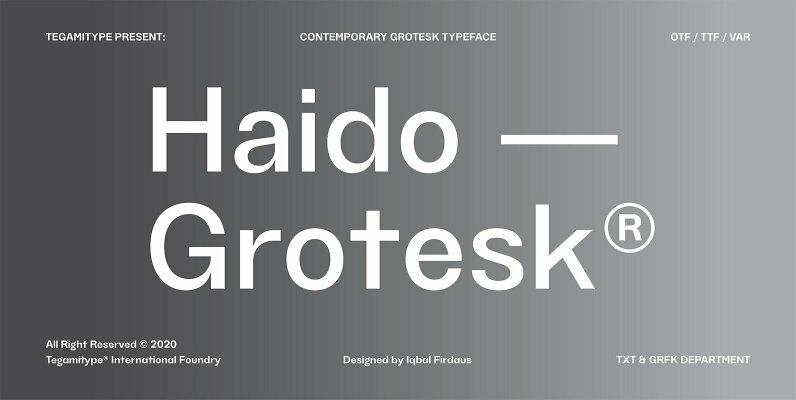 TG Haido Grotesk