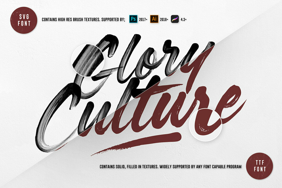 Glory Culture SVG Font Glory Culture SVG Font