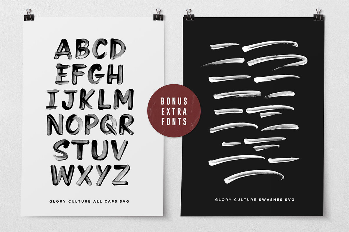 Glory Culture SVG Font Glory Culture SVG Font