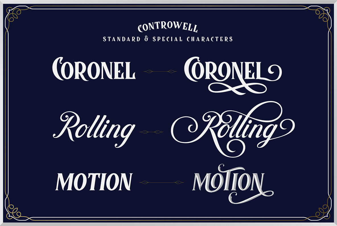 Controwell Victorian Typeface Controwell Victorian Typeface